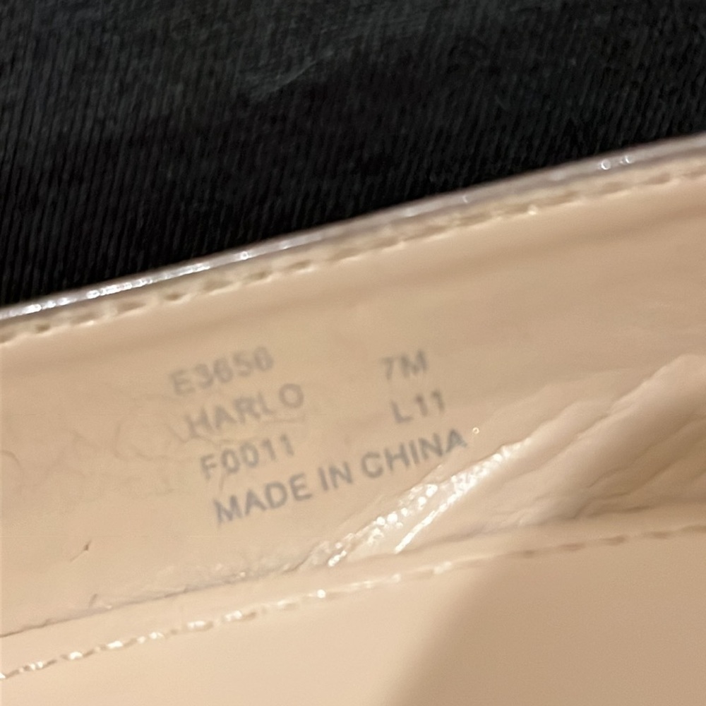 Calvin Klein “Harlo” espadrille wedge peep toe shoes in tan. Size 7 - Picture 5 of 5